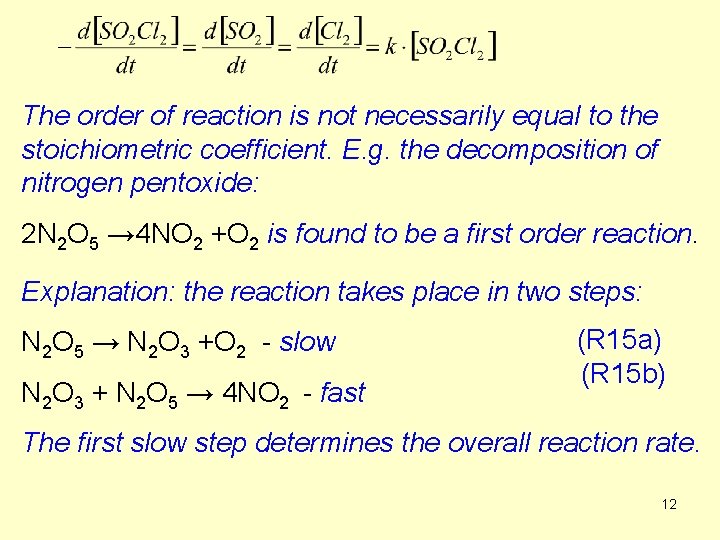 The order of reaction is not necessarily equal to the stoichiometric coefficient. E. g.
