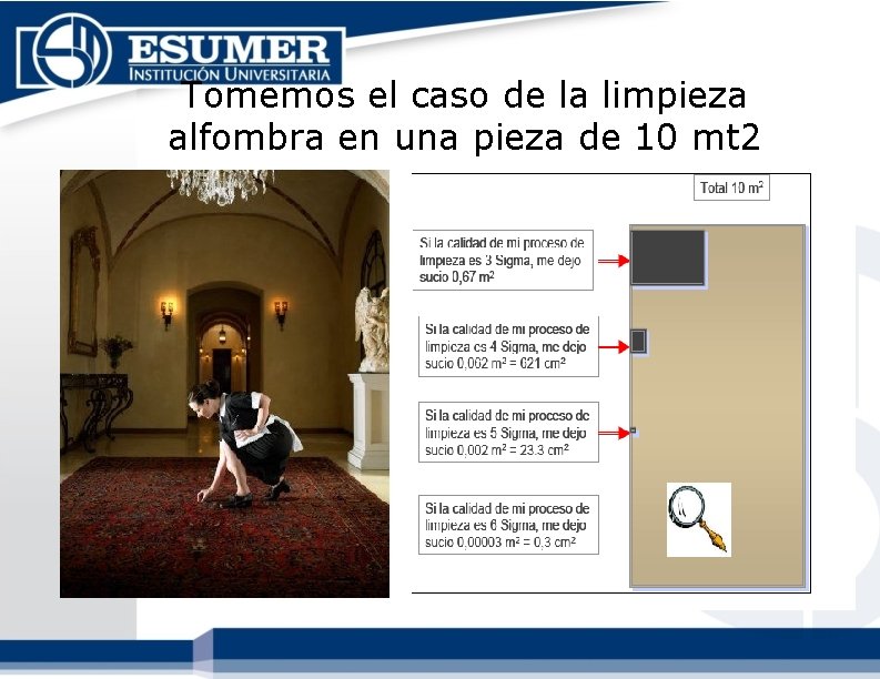 Tomemos el caso de la limpieza alfombra en una pieza de 10 mt 2 Tomemos el caso de la limpieza alfombra en una pieza de 10 mt 2