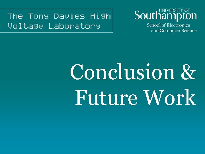 Conclusion & Future Work 