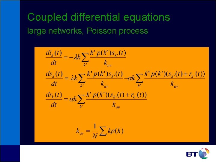 Coupled differential equations large networks, Poisson process Coupled differential equations large networks, Poisson process