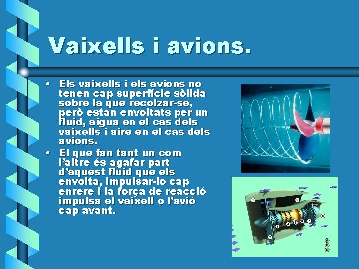 Vaixells i avions. • Els vaixells i els avions no tenen cap superfície sòlida