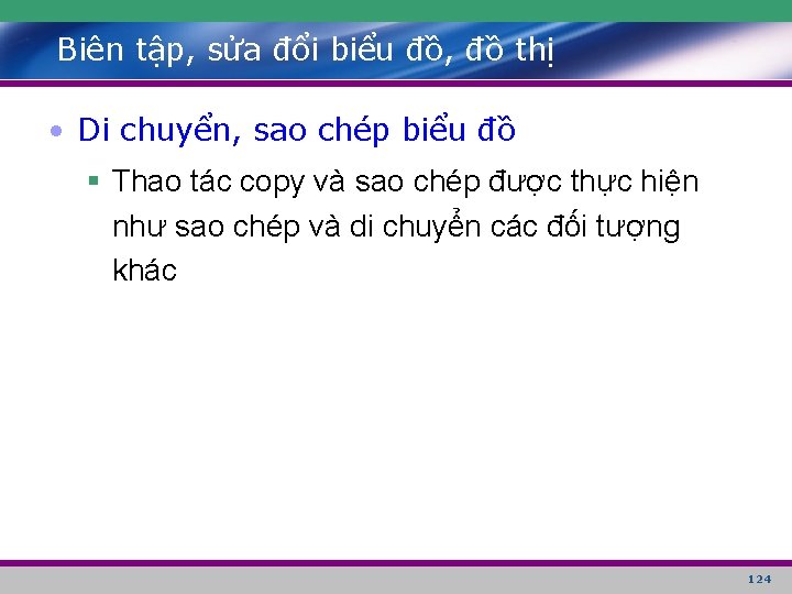 Biên tập, sửa đổi biểu đồ, đồ thị • Di chuyển, sao chép biểu