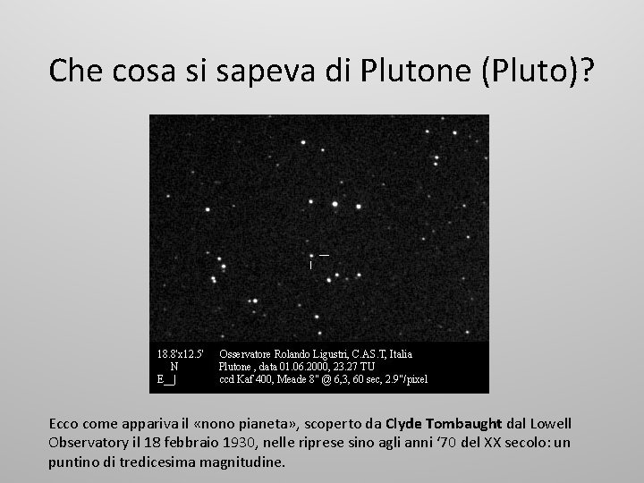 Che cosa si sapeva di Plutone (Pluto)? Ecco come appariva il «nono pianeta» ,