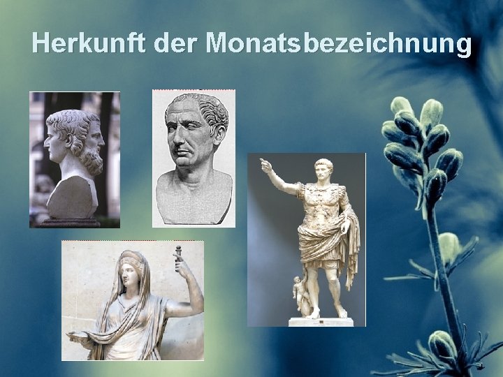 Herkunft der Monatsbezeichnung 