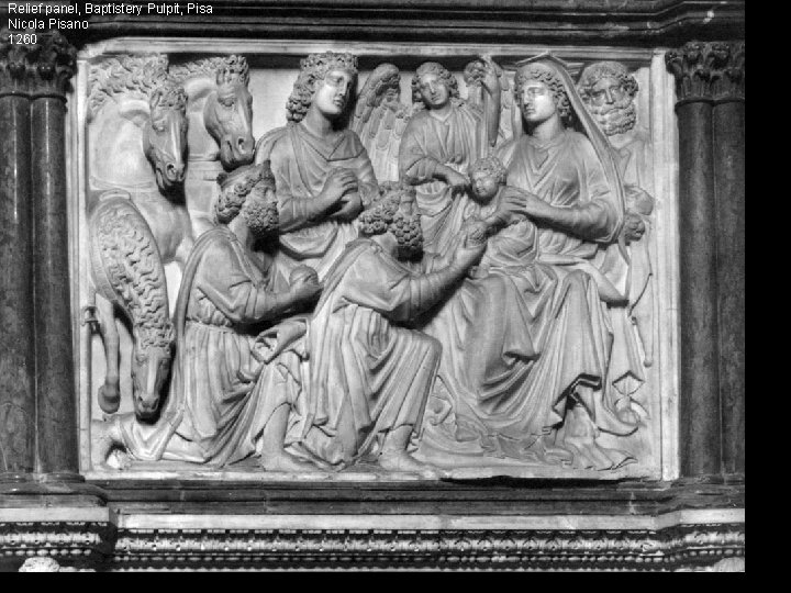 Relief panel, Baptistery Pulpit, Pisa Nicola Pisano 1260 