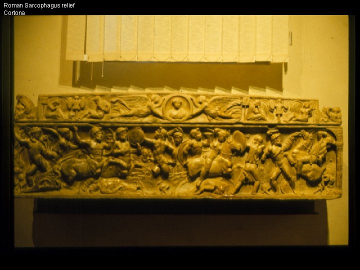 Roman Sarcophagus relief Cortona 