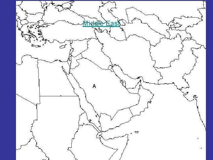 Middle East A 