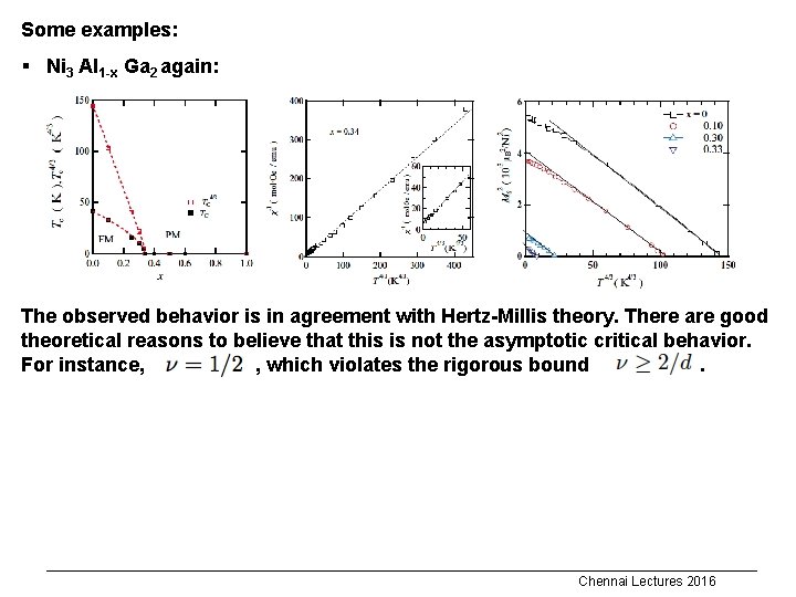 Some examples: § Ni 3 Al 1 -x Ga 2 again: The observed behavior