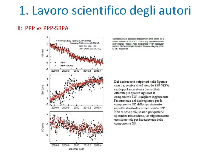 1. Lavoro scientifico degli autori II: PPP vs PPP-SRPA 