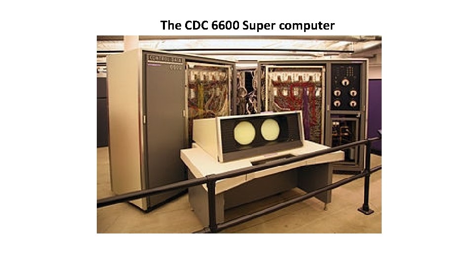 The CDC 6600 Super computer 