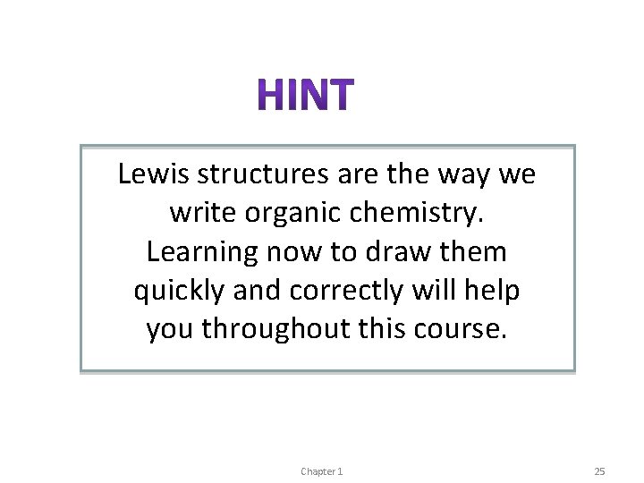 Lewis structures are the way we write organic chemistry. Learning now to draw them