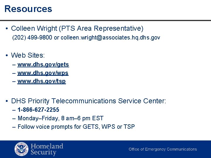 Resources • Colleen Wright (PTS Area Representative) (202) 499 -9800 or colleen. wright@associates. hq. Resources • Colleen Wright (PTS Area Representative) (202) 499 -9800 or colleen. wright@associates. hq.