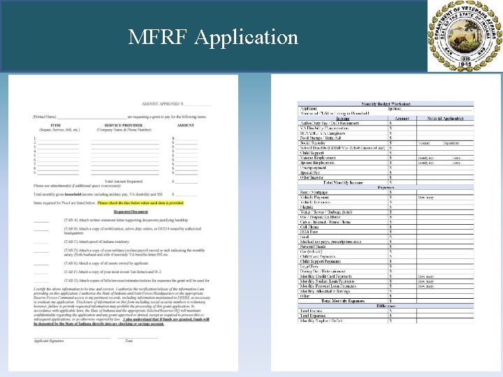 MFRF Application 