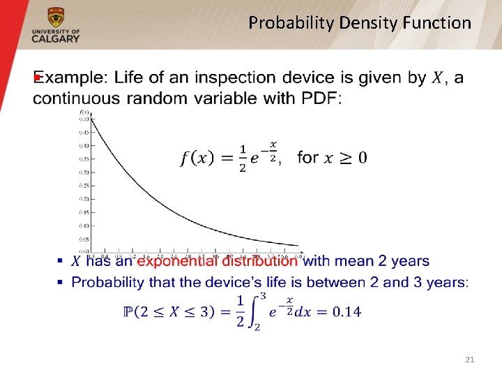 Probability Density Function § 21 Probability Density Function § 21