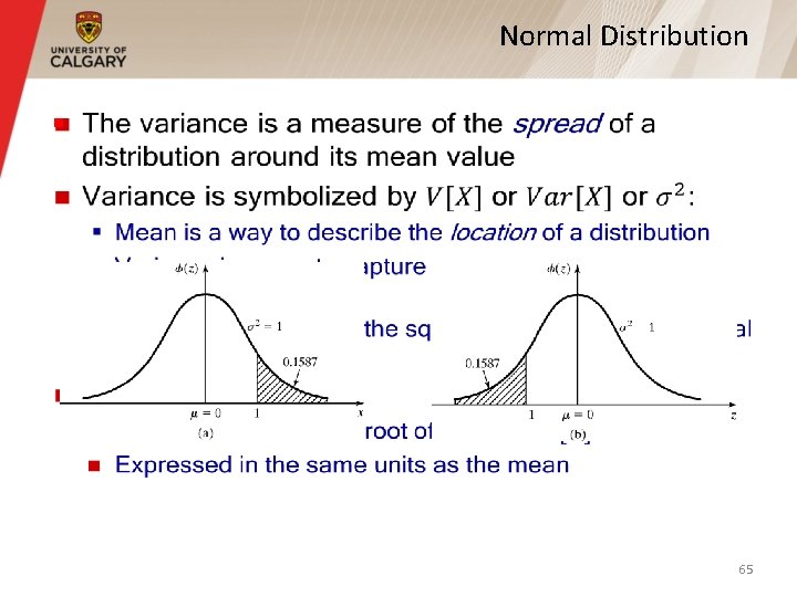 Normal Distribution § 65 Normal Distribution § 65