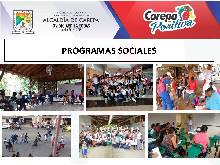 PROGRAMAS SOCIALES 