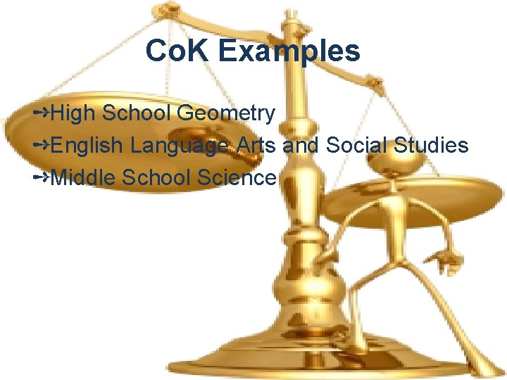 Co. K Examples ➺High School Geometry ➺English Language Arts and Social Studies ➺Middle School