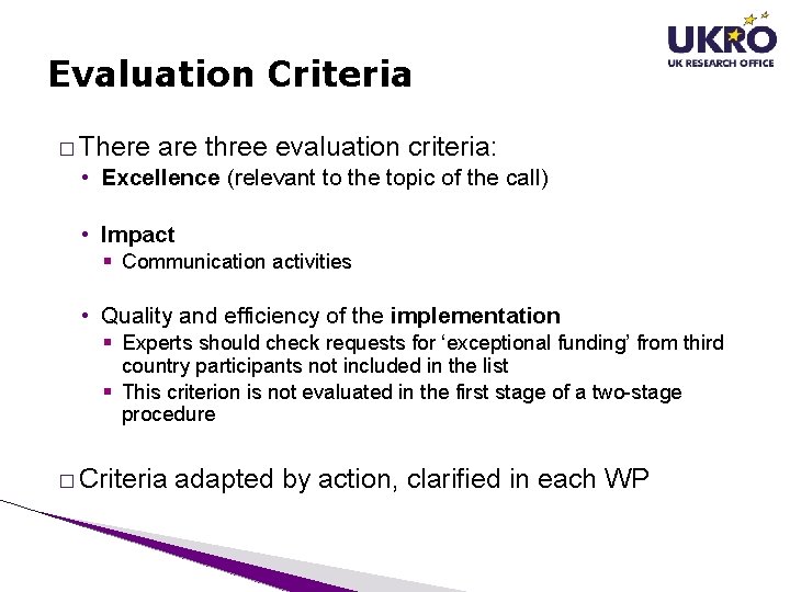 Evaluation Criteria � There are three evaluation criteria: • Excellence (relevant to the topic Evaluation Criteria � There are three evaluation criteria: • Excellence (relevant to the topic