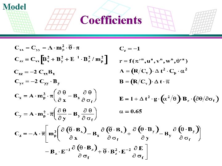 Model Coefficients 
