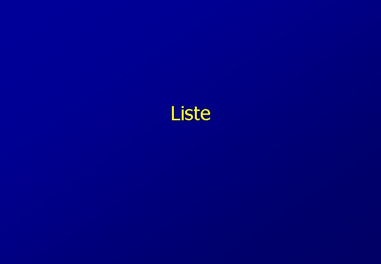 Liste 