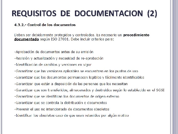 REQUISITOS DE DOCUMENTACION (2) REQUISITOS DE DOCUMENTACION (2)