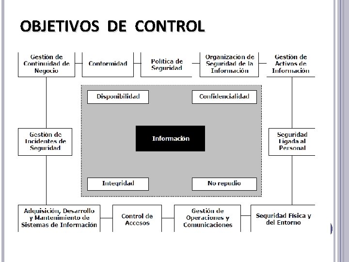 OBJETIVOS DE CONTROL OBJETIVOS DE CONTROL