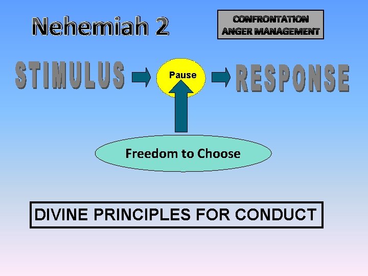 Nehemiah 2 CONFRONTATION ANGER MANAGEMENT Pause Freedom to Choose DIVINE PRINCIPLES FOR CONDUCT Nehemiah 2 CONFRONTATION ANGER MANAGEMENT Pause Freedom to Choose DIVINE PRINCIPLES FOR CONDUCT