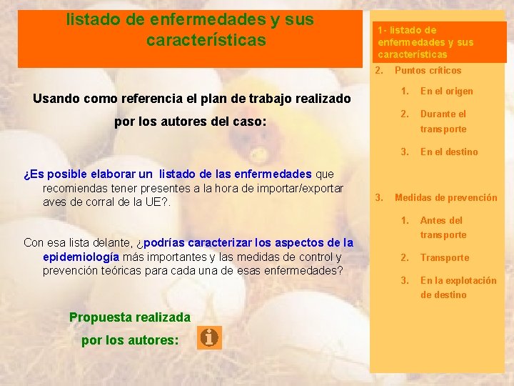 listado de enfermedades y sus características 1 - listado de 1. Plan de trabajo