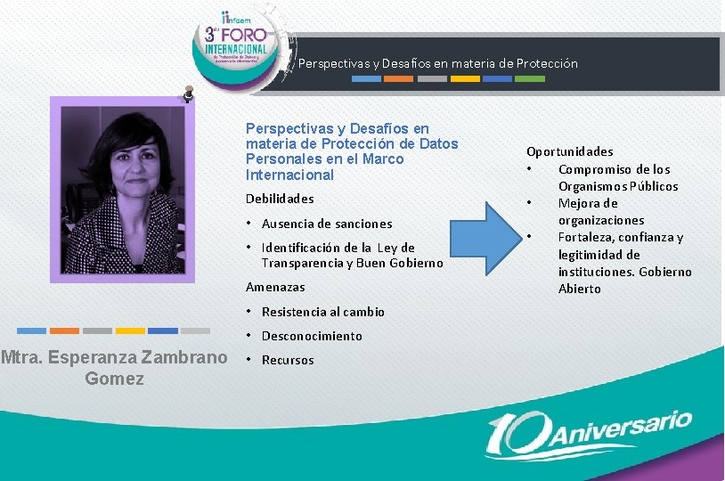 Perspectivas y Desafíos en materia de Protección de Datos Personales en el Marco Internacional