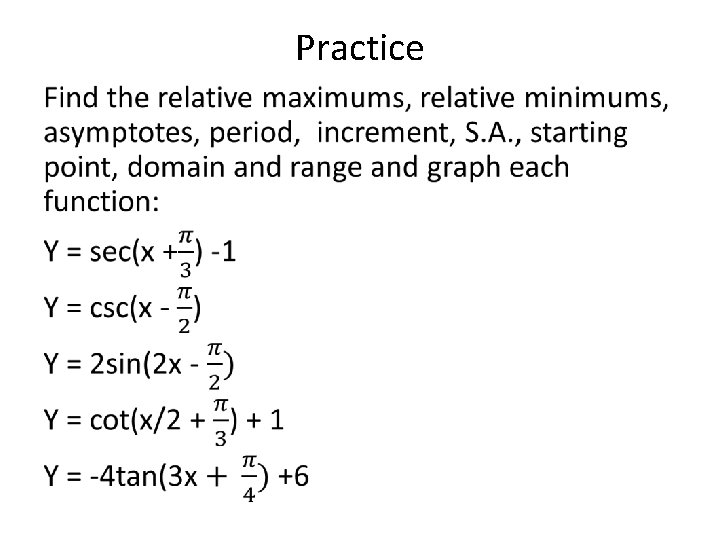 Practice • 