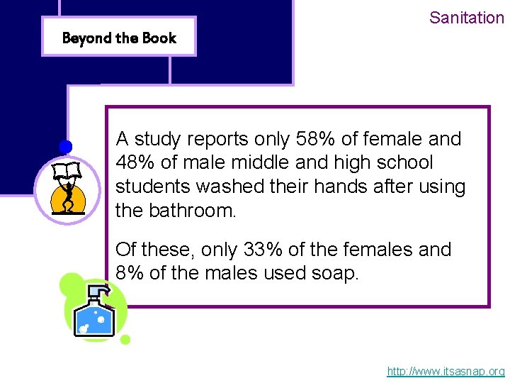 Sanitation Beyond the Book A study reports only 58% of female and 48% of