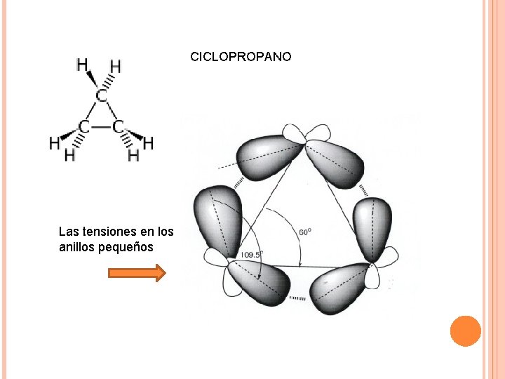 CICLOPROPANO Las tensiones en los anillos pequeños 