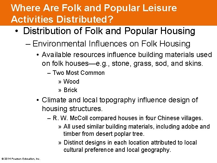 Where Are Folk and Popular Leisure Activities Distributed? • Distribution of Folk and Popular