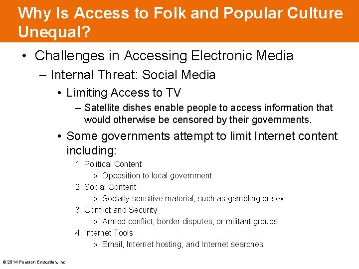 Why Is Access to Folk and Popular Culture Unequal? • Challenges in Accessing Electronic