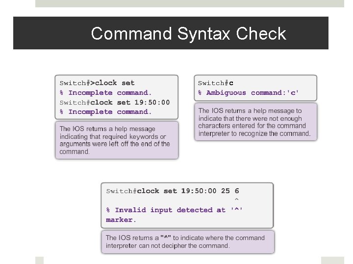 Command Syntax Check 