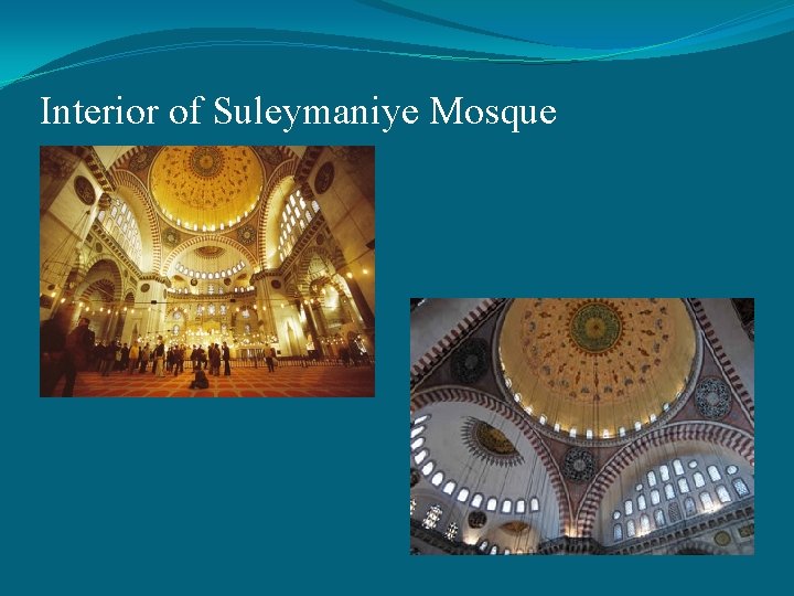 Interior of Suleymaniye Mosque 