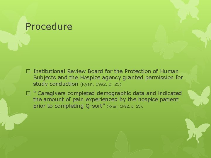 Procedure � Institutional Review Board for the Protection of Human Subjects and the Hospice