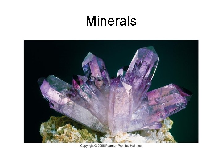 Minerals 