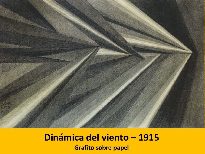 Dinámica del viento – 1915 Grafito sobre papel 