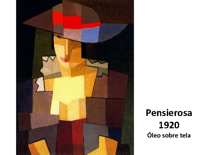 Pensierosa 1920 Óleo sobre tela 