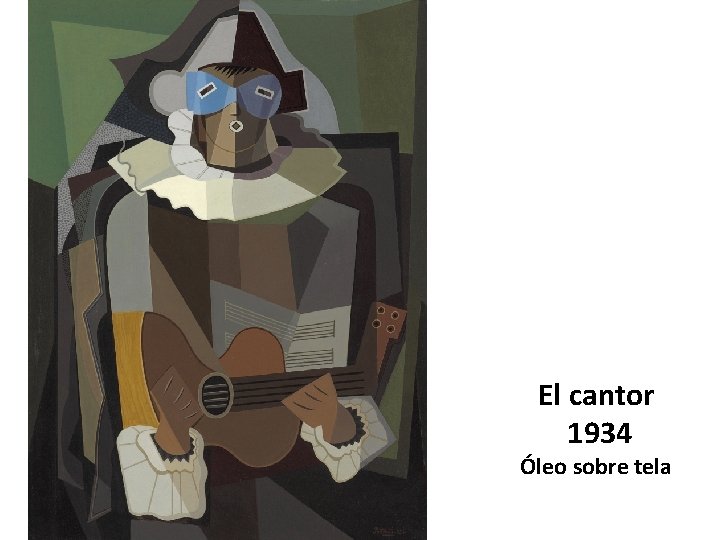 El cantor 1934 Óleo sobre tela 