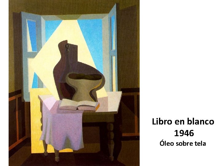 Libro en blanco 1946 Óleo sobre tela 