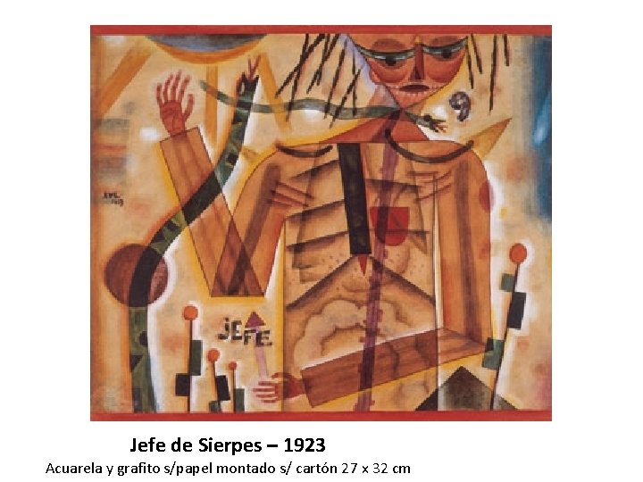 Jefe de Sierpes – 1923 Acuarela y grafito s/papel montado s/ cartón 27 x