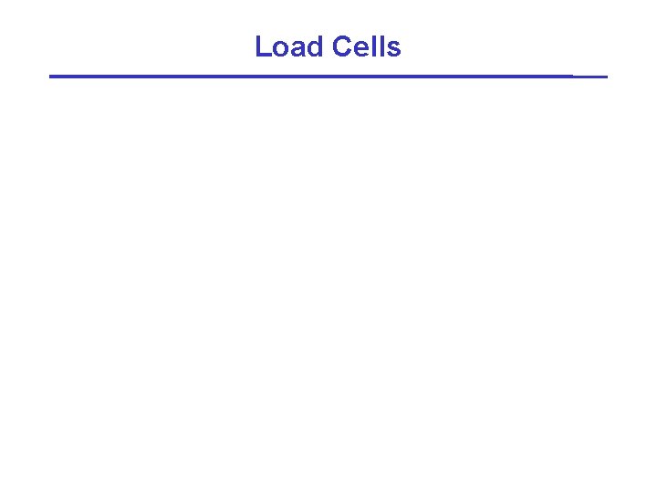 Load Cells 