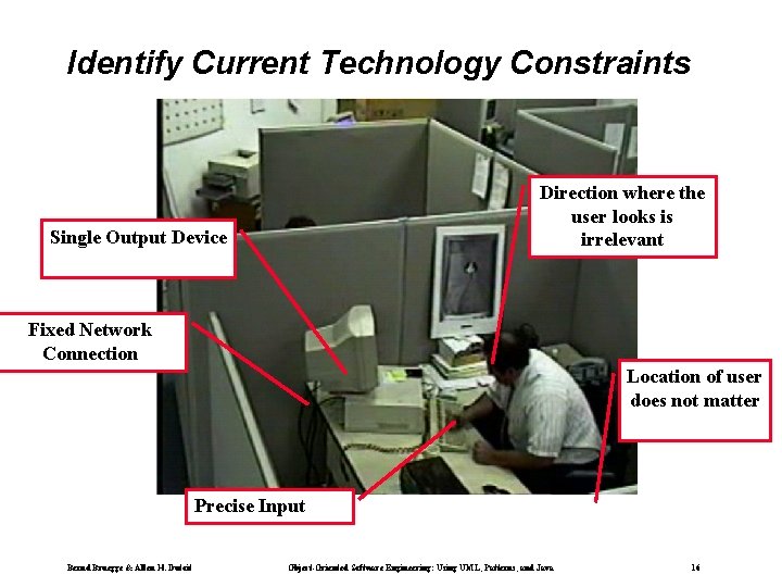 Identify Current Technology Constraints Direction where the user looks is irrelevant Single Output Device