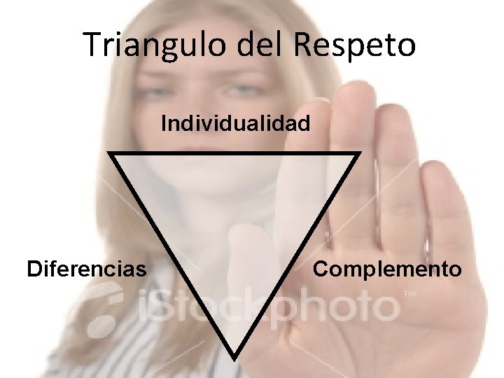 Triangulo del Respeto Individualidad Diferencias Complemento Triangulo del Respeto Individualidad Diferencias Complemento