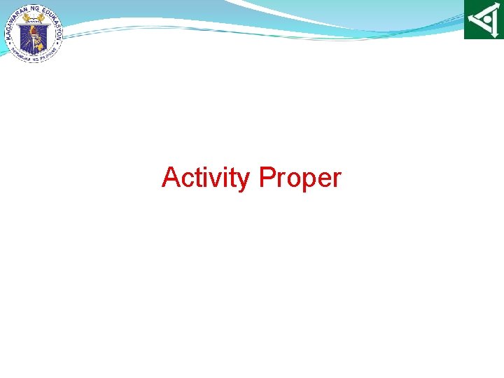 Activity Proper 