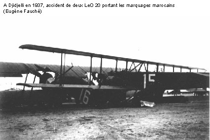 A Djidjelli en 1937, accident de deux Le. O 20 portant les marquages marocains