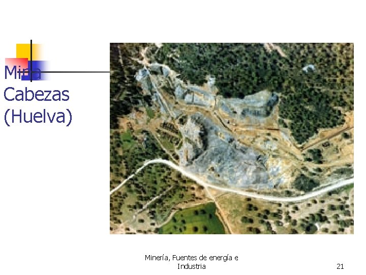 Mina Cabezas (Huelva) Minería, Fuentes de energía e Industria 21 