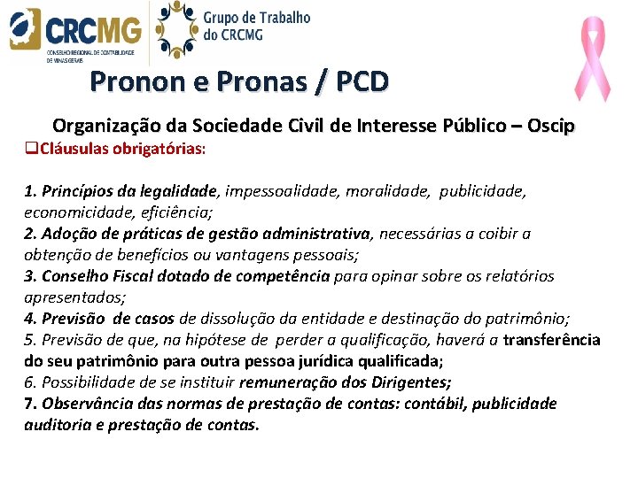 Pronon e Pronas / PCD Organização da Sociedade Civil de Interesse Público – Oscip